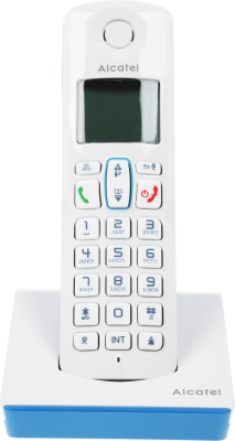 Р/Телефон Dect Alcatel S230 RU белый/синий АОН