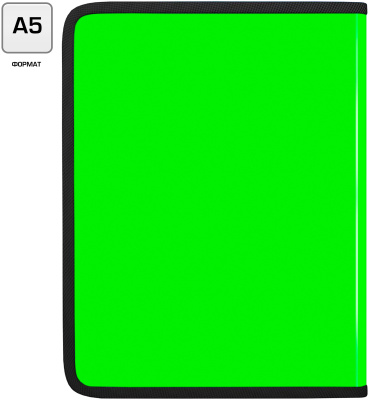 Папка для тетрадей Silwerhof 671951 Neon A5 210х260х25мм 1отд. салатовый пластик на молнии