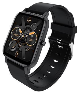 Смарт-часы Digma Smartline E5 1.69" TFT корп.черный рем.черный (E5B)