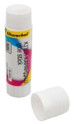 Клей-карандаш Silwerhof 431463-15 15гр ПВП термоусадочная упаковка