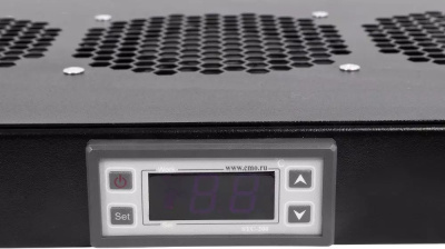 Модуль вентиляторный Rem (R-FAN-6K-1U-9005) 6 вент. с контроллером черный (упак.:1шт)