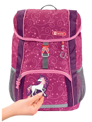 Ранец детский Step By Step Kid Unicorn розовый/фиолетовый 2 предмета