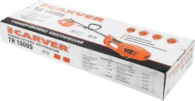 Триммер электрический Carver TR-1500S 1200Вт 1.35л.с. разбор.штан. реж.эл.:леска/нож