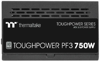 Блок питания Thermaltake ATX 750W Toughpower PF3 Gen.5 80+ platinum 24pin APFC 120mm fan LED 8xSATA Cab Manag RTL