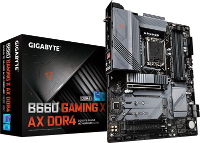 Материнская плата Gigabyte B660 GAMING X AX DDR4 Soc-1700 Intel B660 4xDDR4 ATX AC`97 8ch(7.1) 2.5Gg RAID+HDMI+DP