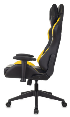 Кресло игровое Zombie VIKING 5 AERO черный/желтый эко.кожа с подголов. крестов. пластик