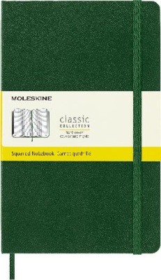 Блокнот Moleskine CLASSIC QP061K15 Large 130х210мм 240стр. клетка твердая обложка зеленый