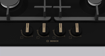Газовая варочная поверхность Bosch Serie 4 PGP6B3B92R черный матовый