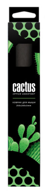 Коврик для мыши Cactus CS-MP-C01S Green Logo Мини 250x200x3мм