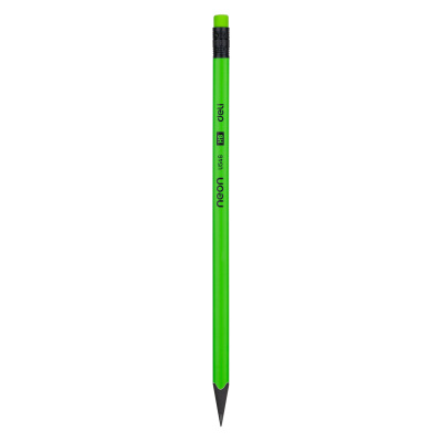 Набор карандашей ч/г Deli EU54600 Neon HB трехгран. пластик ассорти кор.европод. (12шт) ластик