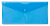 Конверт на кнопке Бюрократ -PK805ABLU пластик 0.18мм синий TRAVEL формат