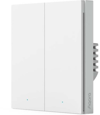 Умный выключатель Aqara Smart Wall Switch H1 EU 2-хкл. белый (WS-EUK04)