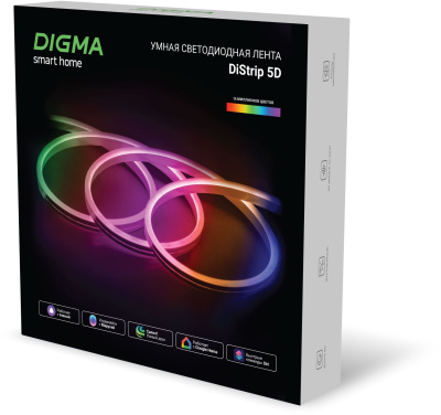 Умная светодиодная лента Digma DiStrip 5D 24В 5м (DS5D)