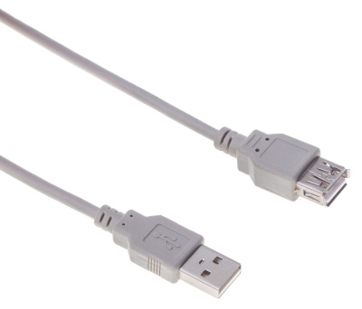 Кабель Buro USB A(m) USB A(f) 3м (BHP RET USB_AF30) серый блистер