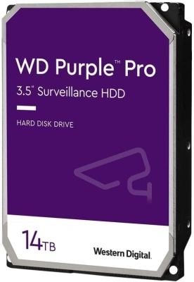Жесткий диск WD SATA-III 14TB WD142PURP Surveillance Purple Pro (7200rpm) 512Mb 3.5"
