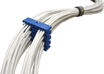 Гребенка Lanmaster LAN-CCLP24-BL для укладки кабеля (упак:1шт) синий