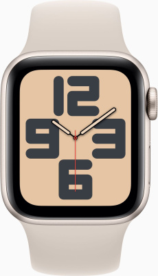Смарт-часы Apple Watch SE 2023 A2722 40мм OLED корп.сияющая звезда Sport Band рем.сияющая звезда разм.брасл.:150-200мм (MR9V3LL/A)