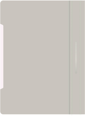 Папка-скоросшиватель Бюрократ -PS20GREY A4 прозрач.верх.лист пластик серый 0.12/0.16