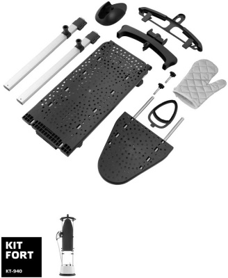 Отпариватель напольный Kitfort КТ-940 2400Вт белый/серый