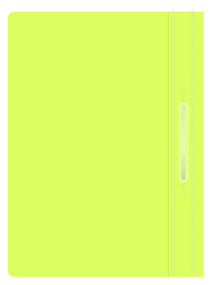 Папка-скоросшиватель Бюрократ Double Neon -PSLDNE/YEL A4 прозрач.верх.лист пластик желтый 0.14/0.18