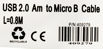 Кабель Buro BHP MICROUSB 0.8 USB (m)-micro USB (m) 0.8м черный