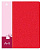 Папка на 4-х D-кольцах Бюрократ -0840/4DRED A4 пластик 0.8мм кор.40мм внутр. с вставкой красный