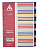 Разделитель индексный Бюрократ ID128 A4 пластик 1-31 с бумажным оглавлением цветные разделы