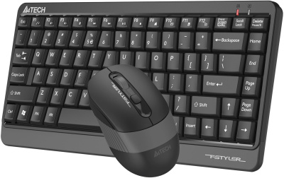 Клавиатура + мышь A4Tech Fstyler FGS1110Q клав:черный/серый мышь:черный/серый USB беспроводная Multimedia