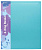 Папка панорама на 4-х кольцах Бюрократ Pastel PAST0740/4RBLUE A4 пластик 0.7мм кор.40мм торц.карм с бум. встав голубой