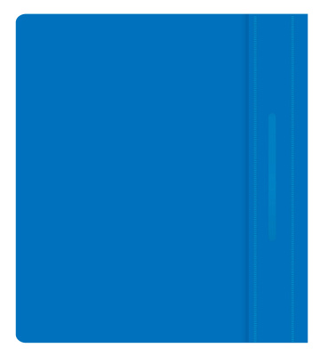 Папка-скоросшиватель Бюрократ Люкс -PSL20A5BLUE A5 прозрач.верх.лист пластик синий 0.14/0.18