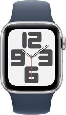 Смарт-часы Apple Watch SE 2023 A2722 40мм OLED корп.серебристый Sport Band разм.брасл.:S/M (MRE13LL/A)