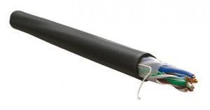Кабель информационный WRline WR-UTP-4P-C5E-PE-BK кат.5E UTP 4 пары 24AWG PE внешний 305м черный