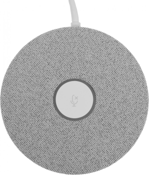 Микрофон проводной Logitech Rally Mic Pod 2.95м белый