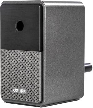 Точилка для карандашей механическая Deli 71160Black 1 отверстие пластик черный