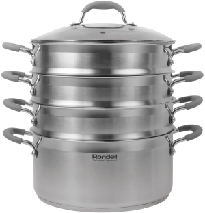 Кастрюля-пароварка Rondell RDS-1103 16.7л. d=26см (с крышкой) стальной