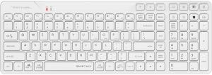 Клавиатура A4Tech Fstyler FBK27C AS белый USB беспроводная BT/Radio slim Multimedia (FBK27C AS)