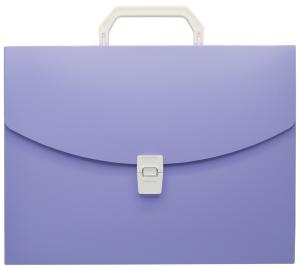 Портфель Бюрократ Pastel PASTPP01VIO 1 отдел. A4 пластик 0.7мм фиолетовый