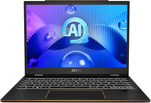 Ноутбук MSI Summit E13 AI Evo A1MTG-001US Core Ultra 7 155H 16Gb SSD1Tb Intel Arc 13.3" IPS Touch FHD+ (1920x1200) Windows 11 Home Multi Language black WiFi BT Cam