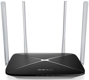 Роутер беспроводной Mercusys AC12 AC1200 10/100BASE-TX черный
