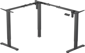 Подстолье Cactus CS-EDXLF-BK угловое с электроприводом черный каркас черный 140x120x60см (CS-EDXLF-BK)