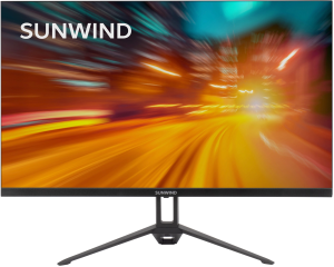 Монитор SunWind 23.8" SUN-M24BA107 черный IPS LED 16:9 HDMI матовая 300cd 178гр/178гр 1920x1080 165Hz G-Sync DP FHD 2.9кг