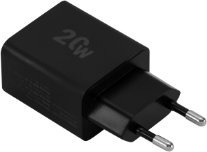 Сетевое зар./устр. Digma DGW2D 20W 3A+1A (PD+QC) USB-C/USB-A универсальное черный (DGW2D0F110BK)