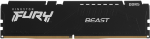 Память DDR5 16GB 6000MHz Kingston KF560C30BBE-16 Fury Beast Black Expo RTL Gaming PC5-48000 CL30 DIMM 288-pin 1.4В kit single rank с радиатором Ret