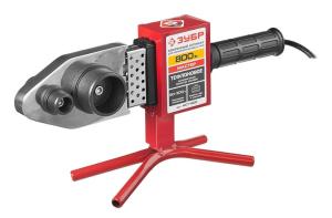 Сварочный аппарат для пластиковых труб Зубр АСТ-800 0.8кВт Тмакс.:300 парн.насад. 6насад. (кейс в компл.)