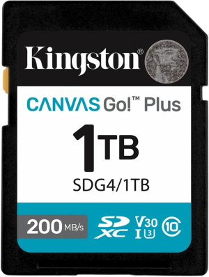 Флеш карта SDXC 1TB Kingston SDG4/1TB Canvas Go! Plus w/o adapter
