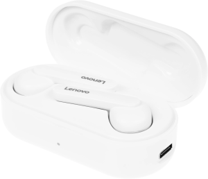 Гарнитура внутриканальные Lenovo HT28 белый беспроводные bluetooth в ушной раковине (УТ000023560)