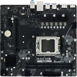 Материнская плата Biostar B650MS2-E SocketAM5 AMD B650 2xDDR5 mATX AC`97 8ch(7.1) 2.5Gg RAID+HDMI+DP