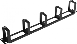 Кабельный органайзер Горизонтальный Hyperline CM-1U-ML односторонний кольца 1U шир.:19" глуб.:60мм