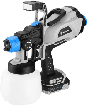 Краскопульт Deko GD20 PRO бак:1200мл 0 590 мл/мин