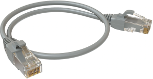 Патч-корд Sysmatrix PC 4545.5EU26.05LSZHGY U/UTP RJ-45 вил.-вилка RJ-45 кат.5E 0.5м серый LSZH